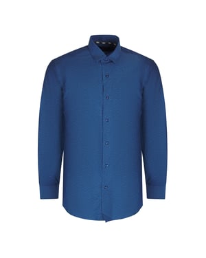 Aquascutum blauw shirt met lange mouwen en gestreept patroon