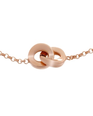 Orphelia Dames 925 Sterling Zilveren Ketting - Roze ZK-7177/RG