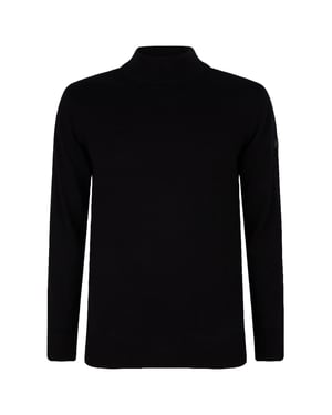 Presly & Sun Trui Jordan Mock Turtle Pullover  Zwart