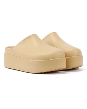 Crocs Dylan platform damesklompen tarwe