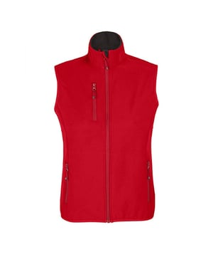 SOLS Dames/Dames Falcon Bodywarmer Softshell met rits (Peperrood)