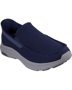 Skechers Pollard Wilfred Textiel Heren Navy Loafers