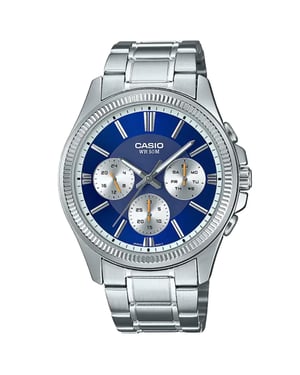 Casio Casio Collectie Heren Zilveren Horloge MTP-1375PD-2A1VEF
