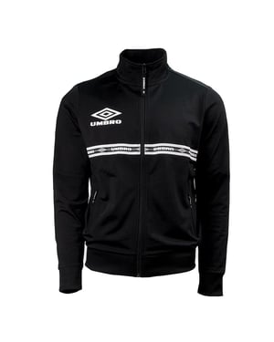 Umbro Lange Mouw Zip Up Zwart Heren Logo Getaped Track Jacket 65805U 060