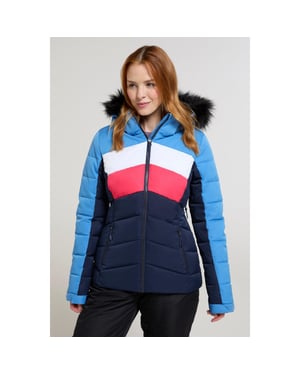Mountain Warehouse Dames/Dames Cascade Gewatteerde Ski jas (Blauw)