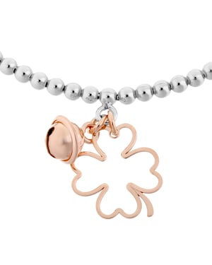 Orphelia Dames 925 Sterling Zilveren Armband - Zilver/Roze ZA-7110