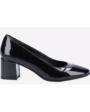 Hush Puppies Anna Leren Zwarte Hakken Voor Dames