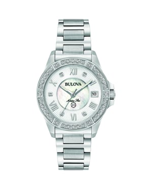 Bulova Marine Star dameshorloge Zilverkleurig 96R232