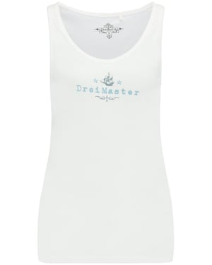 Dreimaster Top Dames wolwit