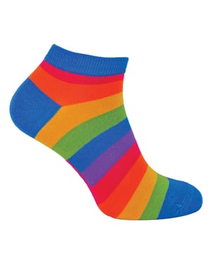 Mr Heron - BamboeRegenboogTrainersokken voor heren - Regenboog