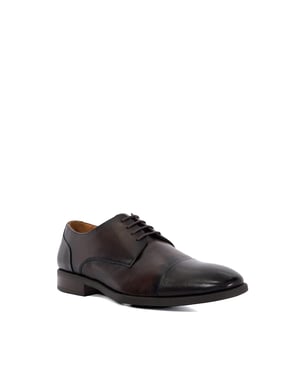 Dune Suffix Lederen Heren Bruine Veterschoenen