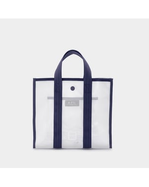 Kleine Boodschappentas Louise - A.P.C. - Pvc - Blauw