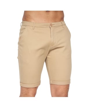 Crosshatch Heren Sinwood Chino Shorts (Zand)