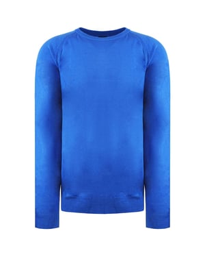 Island Green Raglan Heren Marine Trui