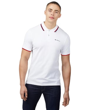 Ben Sherman heren poloshirt met stippen
