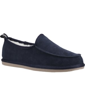 Hush Puppies Charles Suède Herenpantoffels Navy