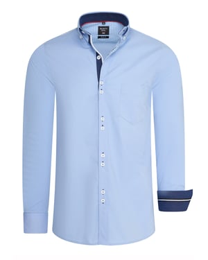 Rusty Neal Overhemden Overhemd Regular Fit Blauw