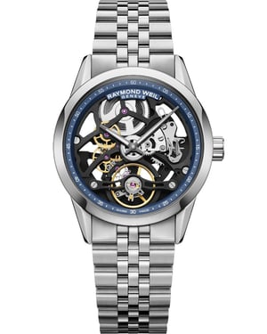 Raymond Weil Freelancer Calibre RW1212 Skeleton Heren Zilveren Horloge 2783-ST-50000