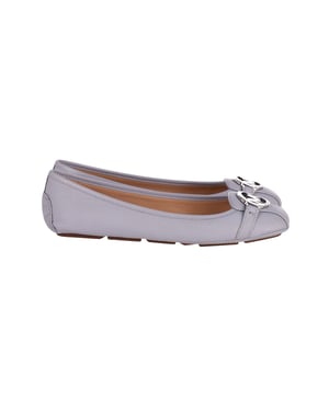 Michael Kors Fulton Moccasins in Pastelblauw Leer