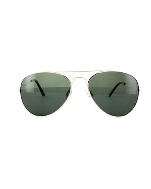 Polaroid Aviator unisex goudgroen gepolariseerde zonnebril