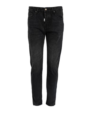 Takeshy Kurosawa Jeans Slim Cropped Mannen zwart