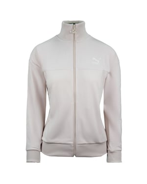 Puma Zip Up Track Jacket Lange Mouw Crème Womens Track Top 595943 23
