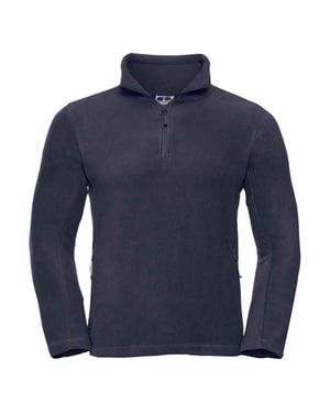 Russell Heren Ritssluiting Outdoor Fleece Top (Franse marine)