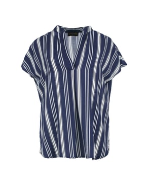 Gestreepte blouse van viscose met nautische inspiratie