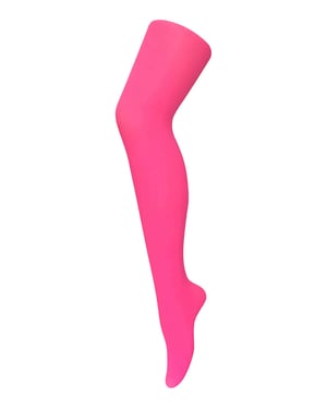 Dames 40 denier nieuwigheid kleurrijke neon panty's - Neon Roze