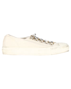 Christian Dior Walk’N’Dior Sneakers in Witte Katoenen Canvas
