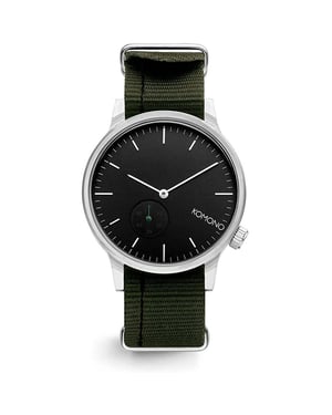 Komono Horloge Winston Subs Nato Zwart