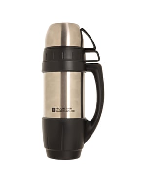 Mountain Warehouse Set dubbelwandige veldfles & kopjes (Zilver)