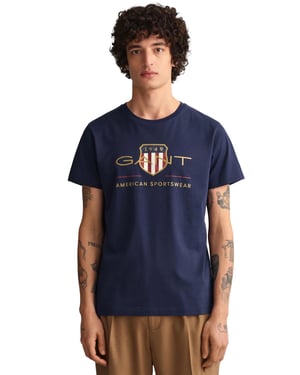 Gant heren Crew Neck T-shirt Archive Shield