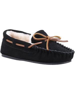 Hush Puppies Kinderen/Kinderen Addison Suède Slippers (Zwart)