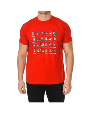 MUSIC heren t-shirt met korte mouwen en ronde hals