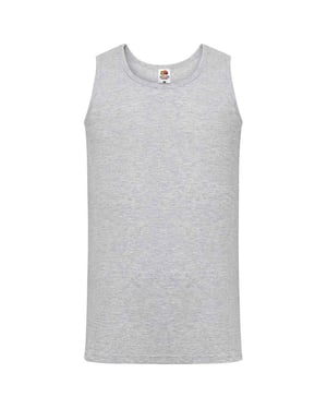 Fruit of the Loom Heren sportvest top (Heide Grijs)