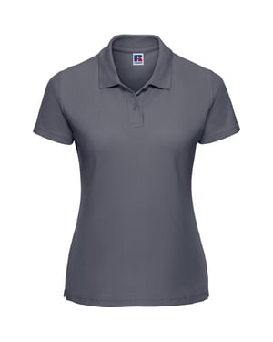 Russell Dames/Dames Klassiek Effen Poloshirt van Polycotton (Konvooi Grijs)