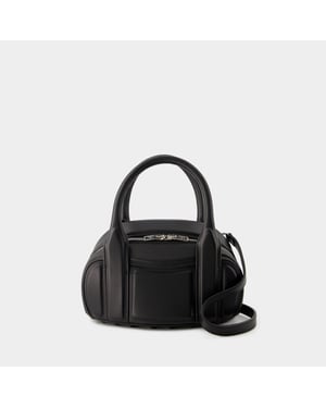 Roc Kleine Schoudertas - Alexander Wang - Leer - Zwart
