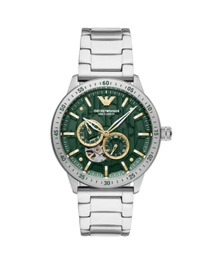 Emporio Armani Mario Heren Horloge Zilverkleurig AR60053