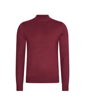 Mario Russo Sweaters Turtle Neck Trui Bordeaux Rood