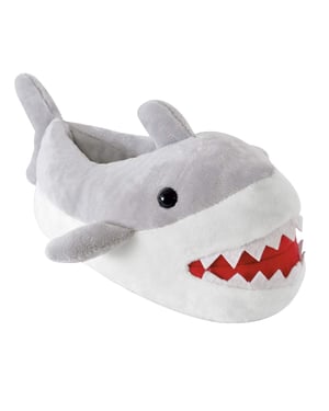Kinderen pluche 3D Shark pantoffels | Slipper snob - Haai
