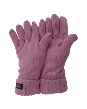 Floso Dames/Dames Dunne Wintergebreide Handschoenen (3M 40g) (Roze)