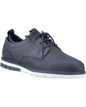 Pod Murphy Leer Heren Navy Veterschoenen