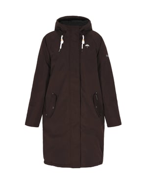 Schmuddelwedda Winter parka Dames donkerbruin
