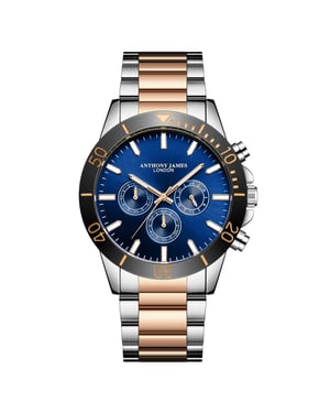 Met de hand gemonteerd, beperkt verkrijgbaar Chronometric Two Tone-horloge van Anthony James