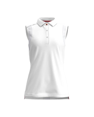 Forelson Dames/Dames Stow mouwloos poloshirt (Wit)