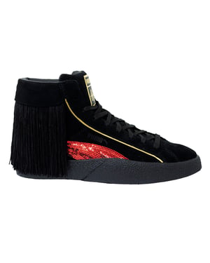 Puma x Love Charlotte Zwart Leer Hi Lace Up Damestrainers 371405 01