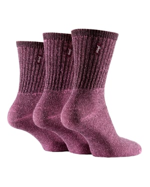 Dames Vintage Bootsokken | Jeep | Antiblare Crew Lengte Katoenen Retro Sportsokken voor Vrouwen - Roze