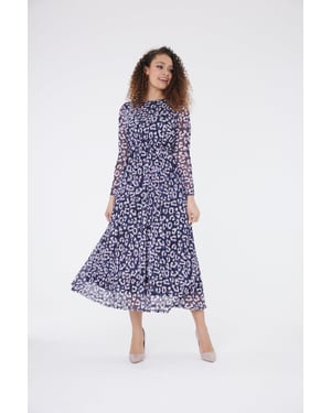 Stella jurk met luipaardprint - Lila