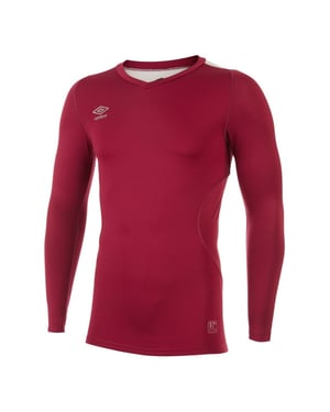 Umbro Heren Elite V Neck Base Layer Top (Nieuw Claret)